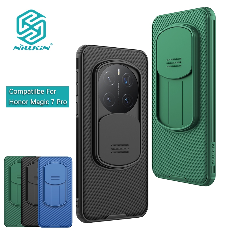 Nillkin ใช้ได้กับ Honor Magic 7 Pro 6 5 Camshield Pro PC TPU ป้องกันเลนส์กล้องสไลด์กันกระแทก Hard ฝาหลังเคสโทรศัพท์ปลอกเกราะป้องกัน