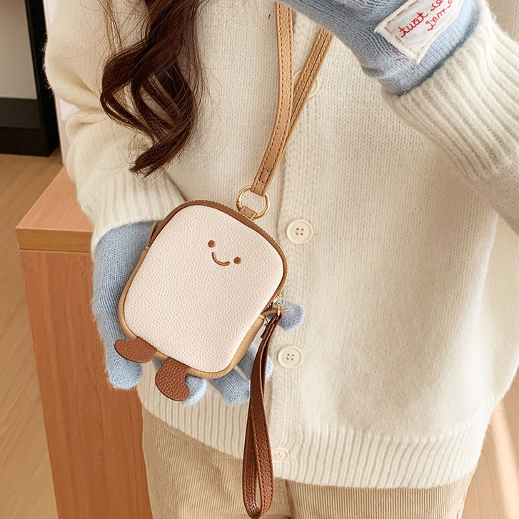 การ์ตูนน่ารักพิมพ์ผู้หญิงกระเป๋ามินิผู้หญิงสามารถฮังบนคอสะดวกกระเป๋าใส่เหรียญ