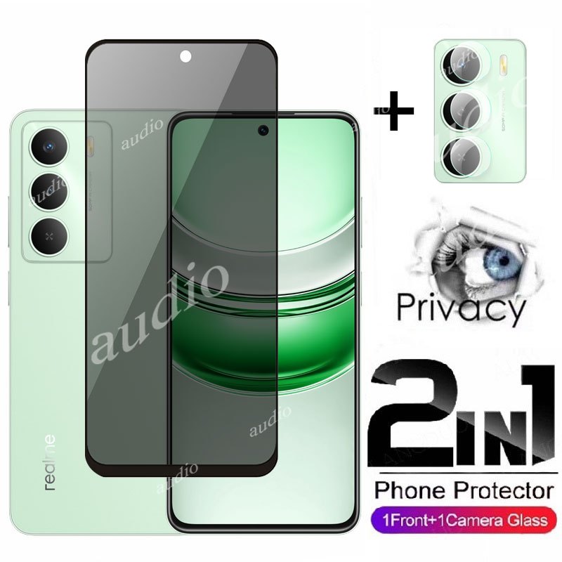 Realme 14x5G 2in1 หน้าจอส่วนตัวพร้อมฟิล์มเลนส์สําหรับRealme 14 14x Realme14x 5Gความเป็นส่วนตัวป้องกั