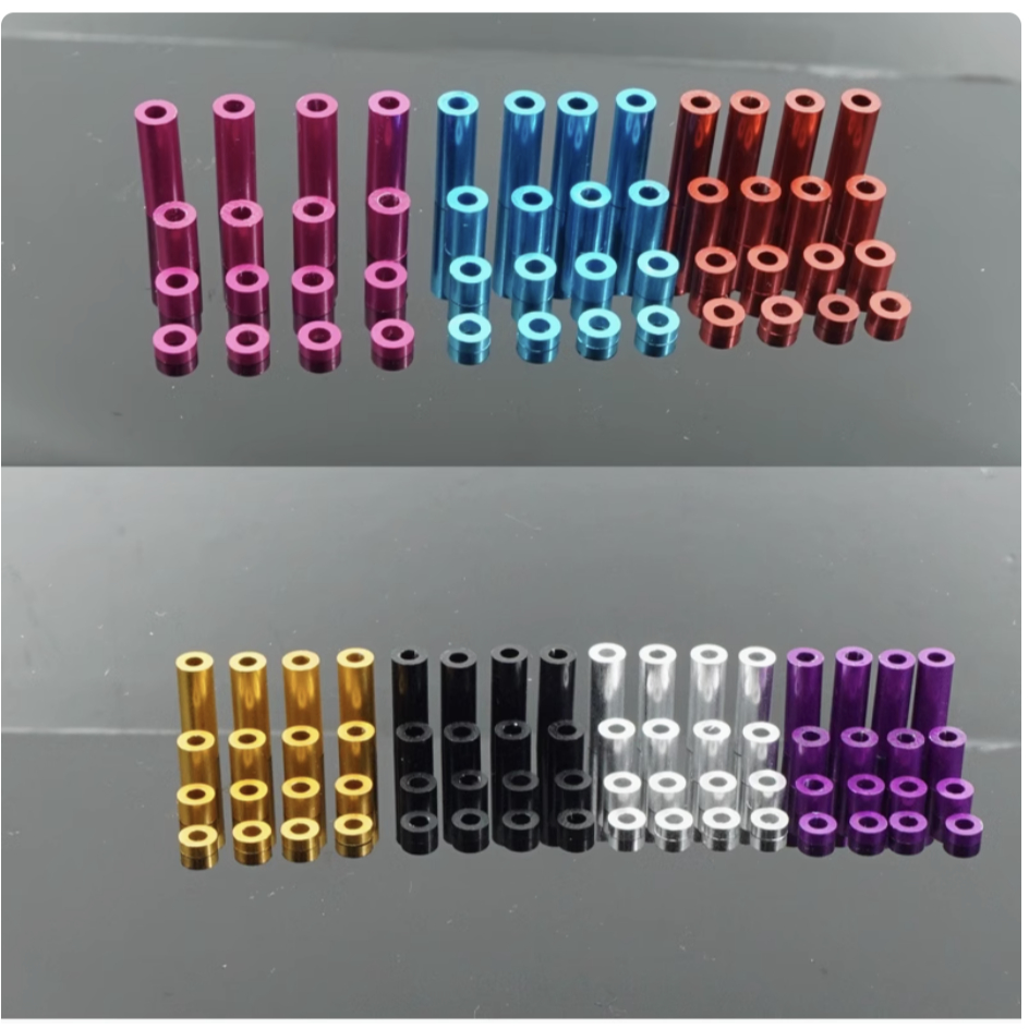 Mini 4WD ALUMINIUM SPACER SET 1.5mm/3mm/6mm/12mm แต่ละ 4 ชิ้น