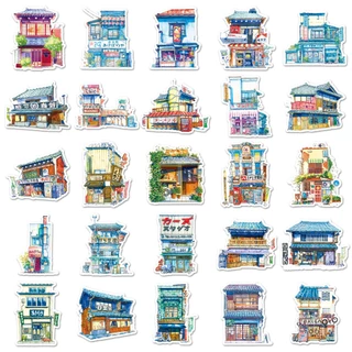 50ชิ้นตลกสไตล์ญี่ปุ่นถนนร้านด้านข้างแฟชั่นสติกเกอร์กันน้ําโทรศัพท์แล็ปท็อปสเก็ตบอร์ดสร้างสรรค์สติ๊กเกอร์กราฟฟิตีรถมอเตอร์สติกเกอ