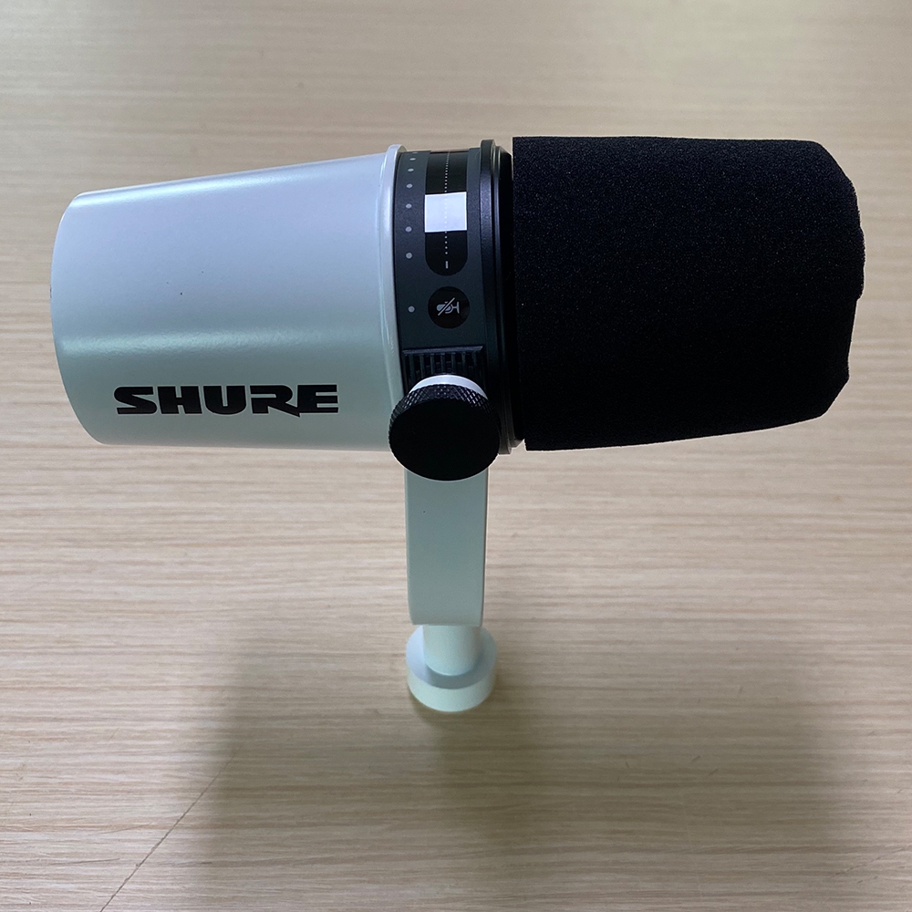 SHURE MV7 ไมโครโฟน USB การบันทึกพอดแคสต์โลหะทั้งหมดสําหรับการบันทึกพอดแคสต์สตรีมสดสําหรับเล่นเกมหูฟั