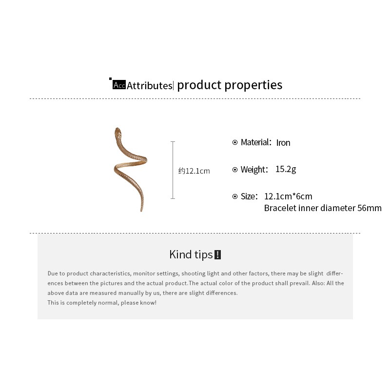 เดรช ทองงูรูปร่างโอ้อวดการออกแบบที่เรียบง่ายสร้อยข้อมือแฟชั่นผู้หญิงซอกสร้อยข้อมือ - รูปที่ 7