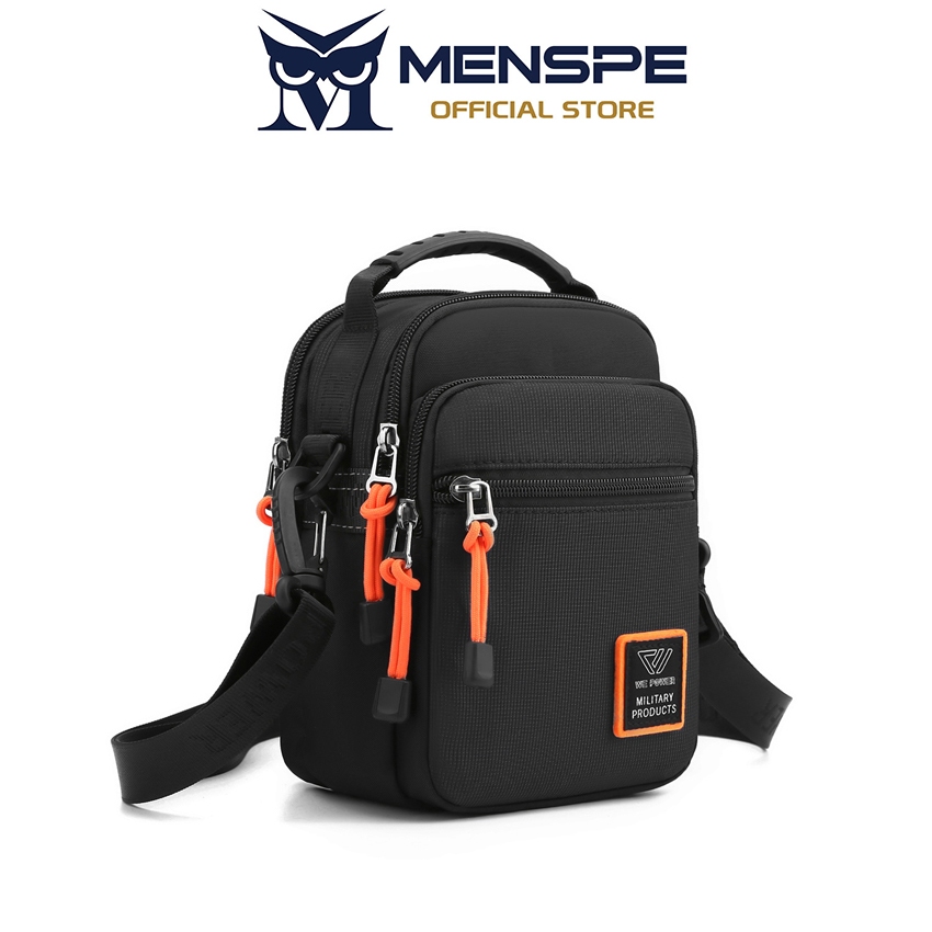 Menspe Mens Bag Mens Waterproof Crossbody Bag Oxford Cloth Multifunctional Belt Bag Mini Diagonal Shoulder Bag Fashion Mini Anti-Scratch Bag