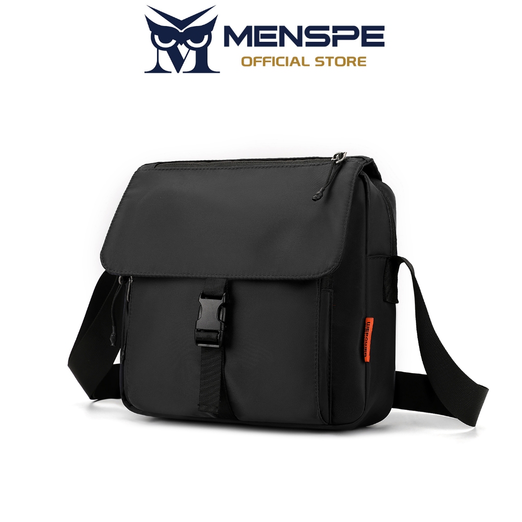 Menspe กระเป๋าแฟชั่นผู้ชายกระเป๋าสะพาย Unisex ความจุขนาดใหญ่กระเป๋าพักผ่อนกระเป๋าสะพายข้างกันน้ํา