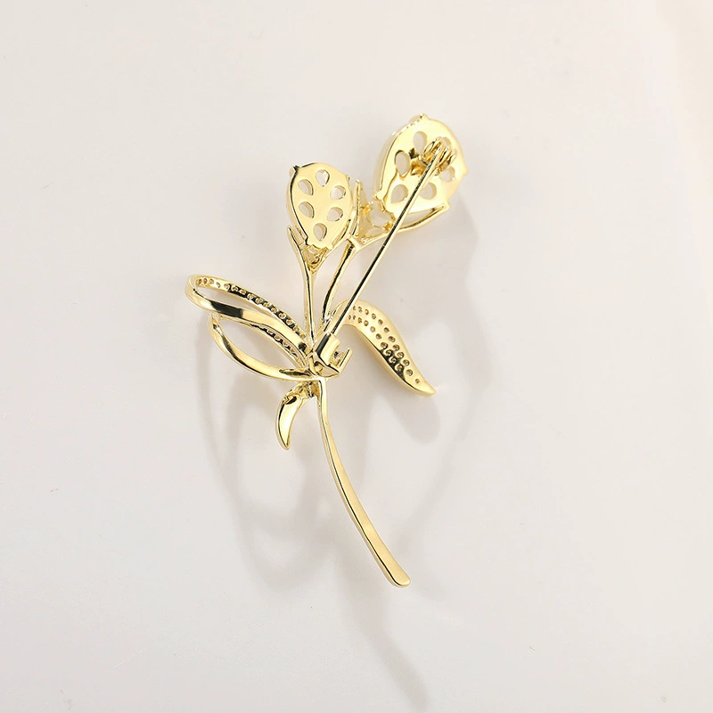 เข็มกลัดดอกทิวลิปโอปอล เครื่องประดับเสื้อผ้าแฟชั่นสง่างาม ของขวัญสำหรับผู้หญิง - รูปที่ 6