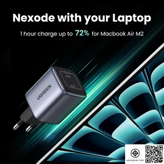 Ugreen ที่ชาร์จ 45W GaN พร้อมพอร์ต USB Type C คู่ ชาร์จเร็ว สําหรับ iPad pro iPad mini SAMSUNG S24 S23 Ultral S22 S21 S20 iPhone 14 13 pro max