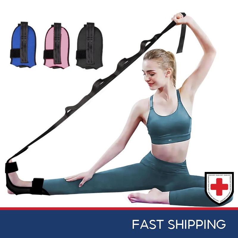 เปลเท้า/เปลลูกวัวสําหรับ Plantar Fasciitis - Hamstring Stretcher Stretching Strap สําหรับ Achilles Tendonitis, Leg เข็มขัดยืด Ligament สําหรับบรรเทาอาการปวด, Dancers
