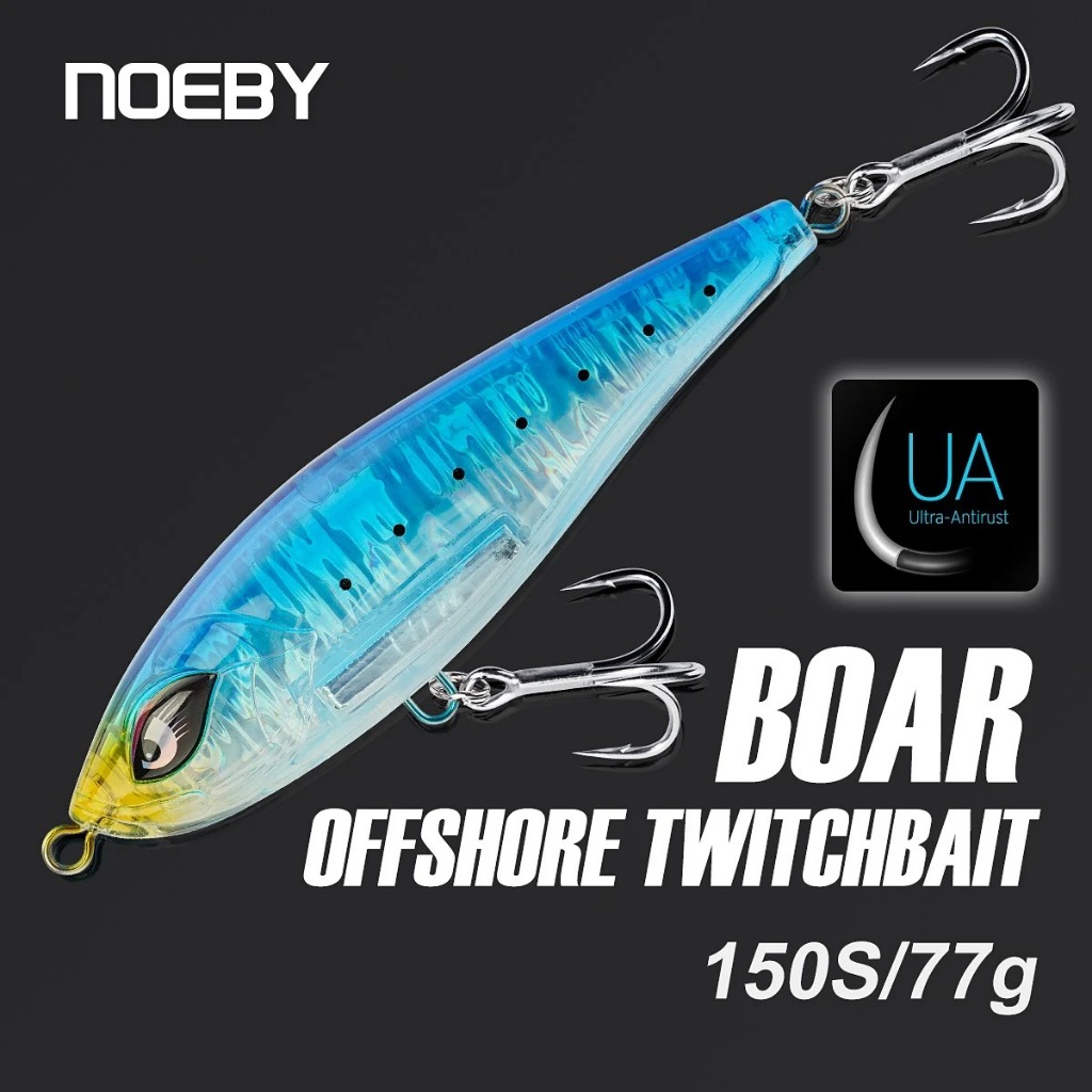 Noeby Offshore Twitchbait เหยื่อตกปลา 150 มม.77g ดินสอจม Heavy Duty 4X ตะขอประดิษฐ์ Hard เหยื่อ Stickbait เหยื่อตกปลา NBL1925