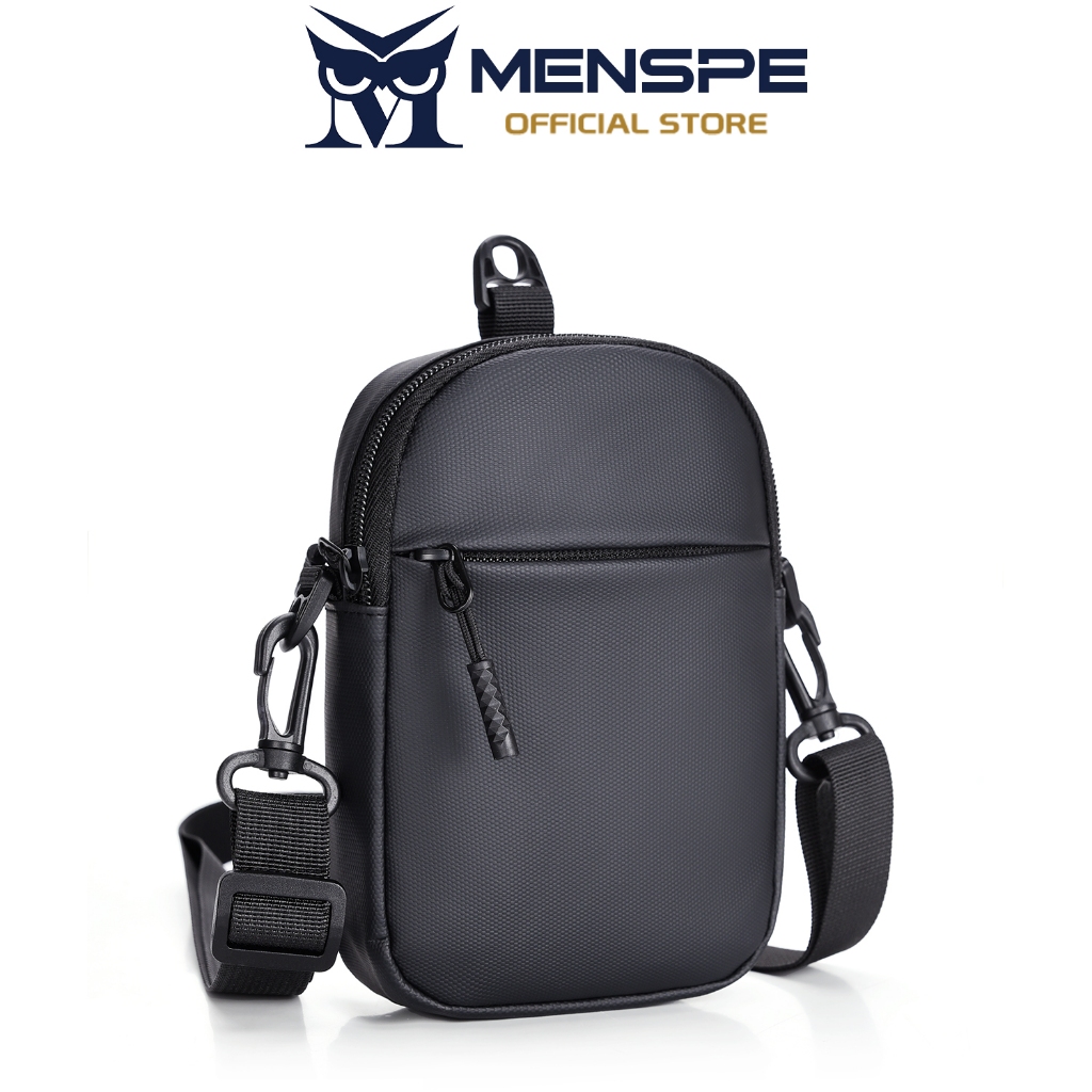 Menspe แฟชั่นผู้ชายกระเป๋า Unisex กระเป๋าสะพาย Mini Crossbody ขนาดใหญ่ความจุแบบพกพาไหล่ Messenger แฟชั่น Anti-Scratch สลิงกระเป๋า