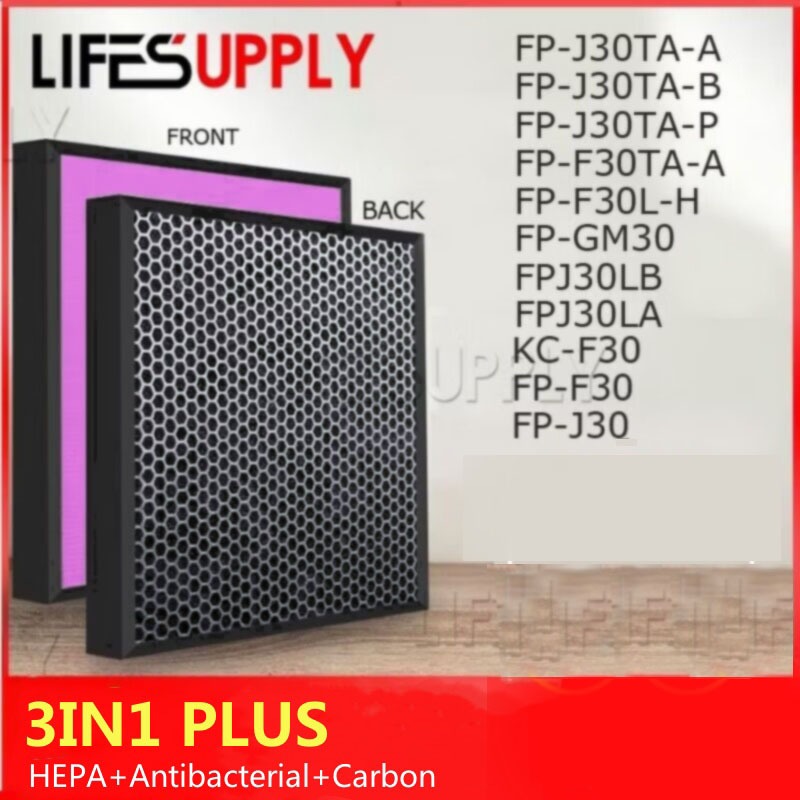 ไส้กรองเครื่องฟอกอากาศ สําหรับ Sharp FZ-F30HFE FU-A28TA FP-J30TA FP-F30TA FPJM30LB FP-GM30B-B KC-F30