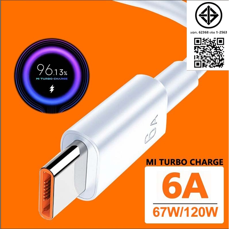 สายชาร์จ หัวชาร์จ 33W 67W 120W USB Type C รองรับ Quick Charge 3.0 4.0 FAST charge cable and adapter