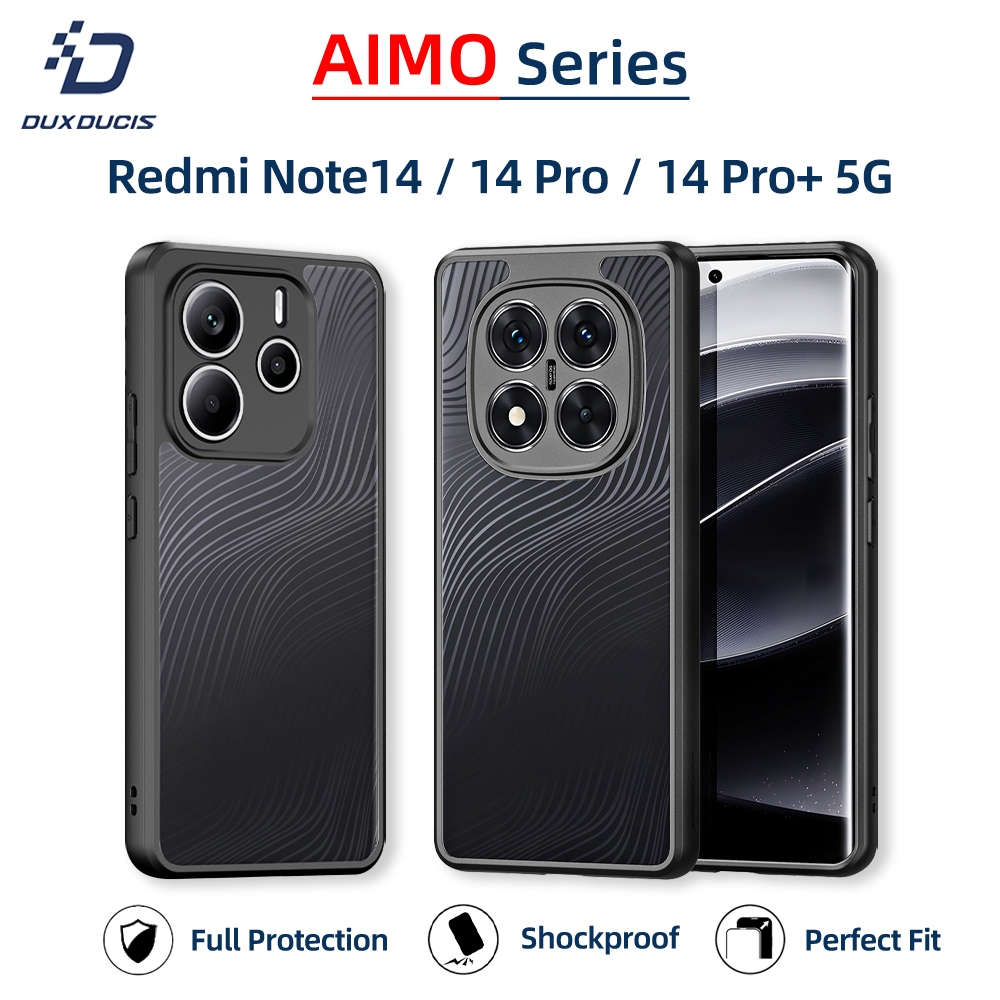 DUX DUCIS AIMO เคสแข็งสำหรับ Xiaomi Redmi Note 14 / Note 14 Pro / Note 14 Pro Plus 5G - เคสโทรศัพท์ใสเคสกันกระแทก