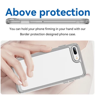 UFLAXE COMO - เคส Apple iPhone 6 / 6S / 7 / 8 Plus / SE 2 / SE 3 - เคสแข็งใสกันเหลืองกันกระแทก เคสโทรศัพท์บางเฉียบป้องกันรอยนิ้วมือ