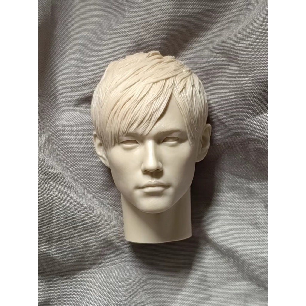 Unpainted 1/6 Scale จีนนักร้อง Jay Chou Head Sculpt รุ่น Fit สําหรับ 12 นิ้วชาย Action Figure Body