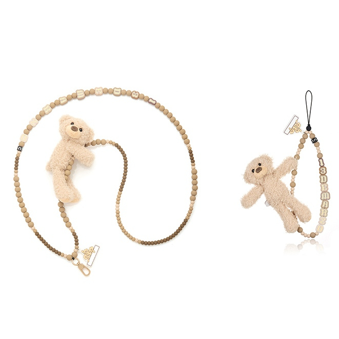 [คลังสินค้าพร้อมสไตล์ใหม่] Street Wear Co-Branded Same Style 13DE MARZO Bear Hug สายโทรศัพท์มือถือน่