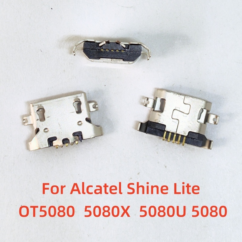 5-100 ชิ้น micro mini jack ซ็อกเก็ต USB Connector ชาร์จพอร์ตซ่อม dock ปลั๊กสําหรับ Alcatel Shine Lit