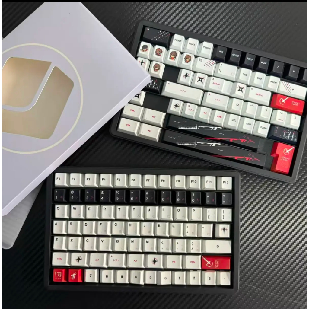 Yuki Aim katana Keycaps โปรไฟล์เชอร์รี่ Dye-Sub PBT Keycap คีย์บอร์ดเครื่องกล Keycaps