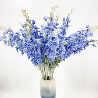 ดอกไม้ประดิษฐ์ ส้อม 2 ชิ้น delphinium flocking delphinth ขนา…