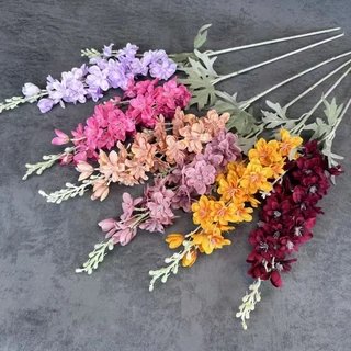 ดอกไม้ประดิษฐ์ ส้อม 2 ชิ้น delphinium flocking delphinth ขนาดใหญ่ ผักตบชวาสีฟ้า คู่มือแต่งงาน ตกแต่งงานแต่งงาน ตกแต่งบ้าน การจัดดอกไม้ ตกแต่งสวน