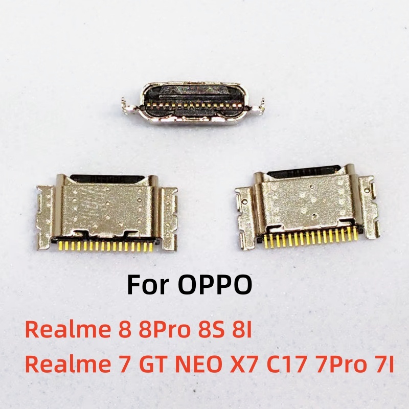 5-50pcs ชาร์จ Charger Dock พอร์ตปลั๊ก Usb ประเภท C สําหรับ OPPO Realme 8 8Pro 8S 8I Realme7 GT NEO X7 C17 7Pro 7 Pro 7I อะไหล่
