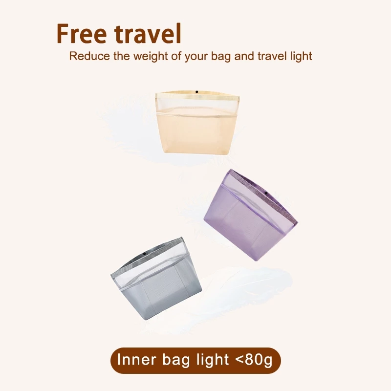 Evertoner Ultralight Liner สําหรับ Longchamp กระเป๋าถือกระเป๋าแต่งหน้าสนับสนุนแบบพกพาใส่กระเป๋า Organizer thumbnail 5