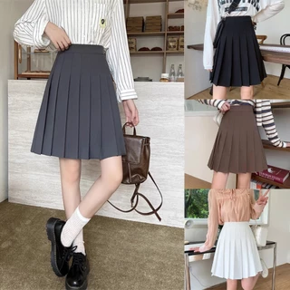 กระโปรงเทนนิสยาว 4 สี XS-XXXL กระโปรงพลีท กระโปรงพลีทยาว คุณภาพสูง พร้อมส่ง เทนนิสสีล้วน มีซับใน