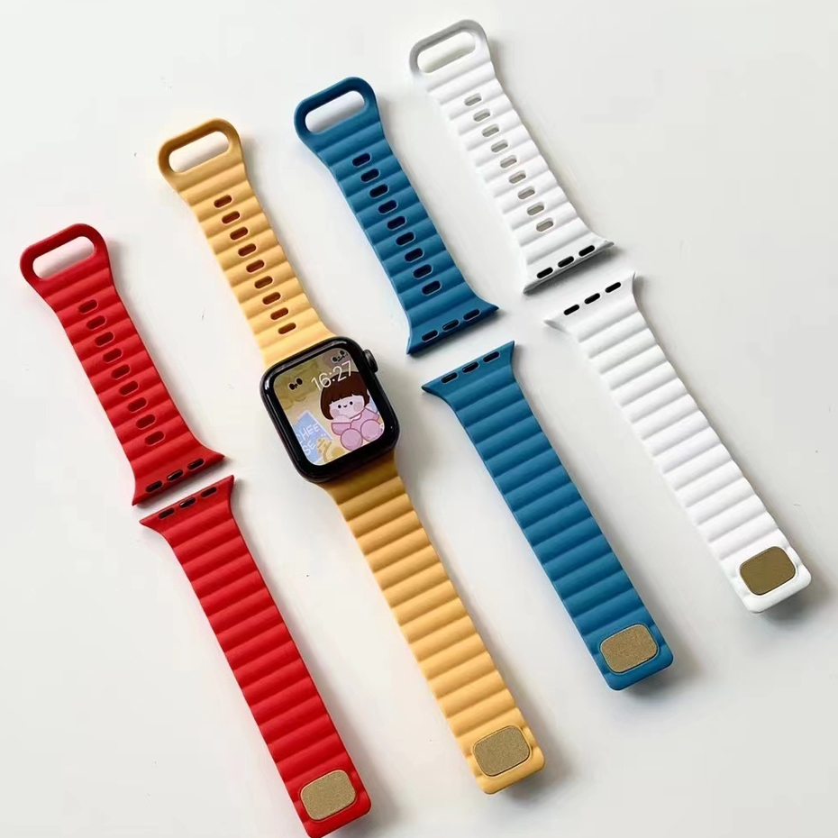 Silicone Watchband Compatible For iWatch Strap Sports i watch strap For Series11 10 9 8 7 SE 6 5 4 3