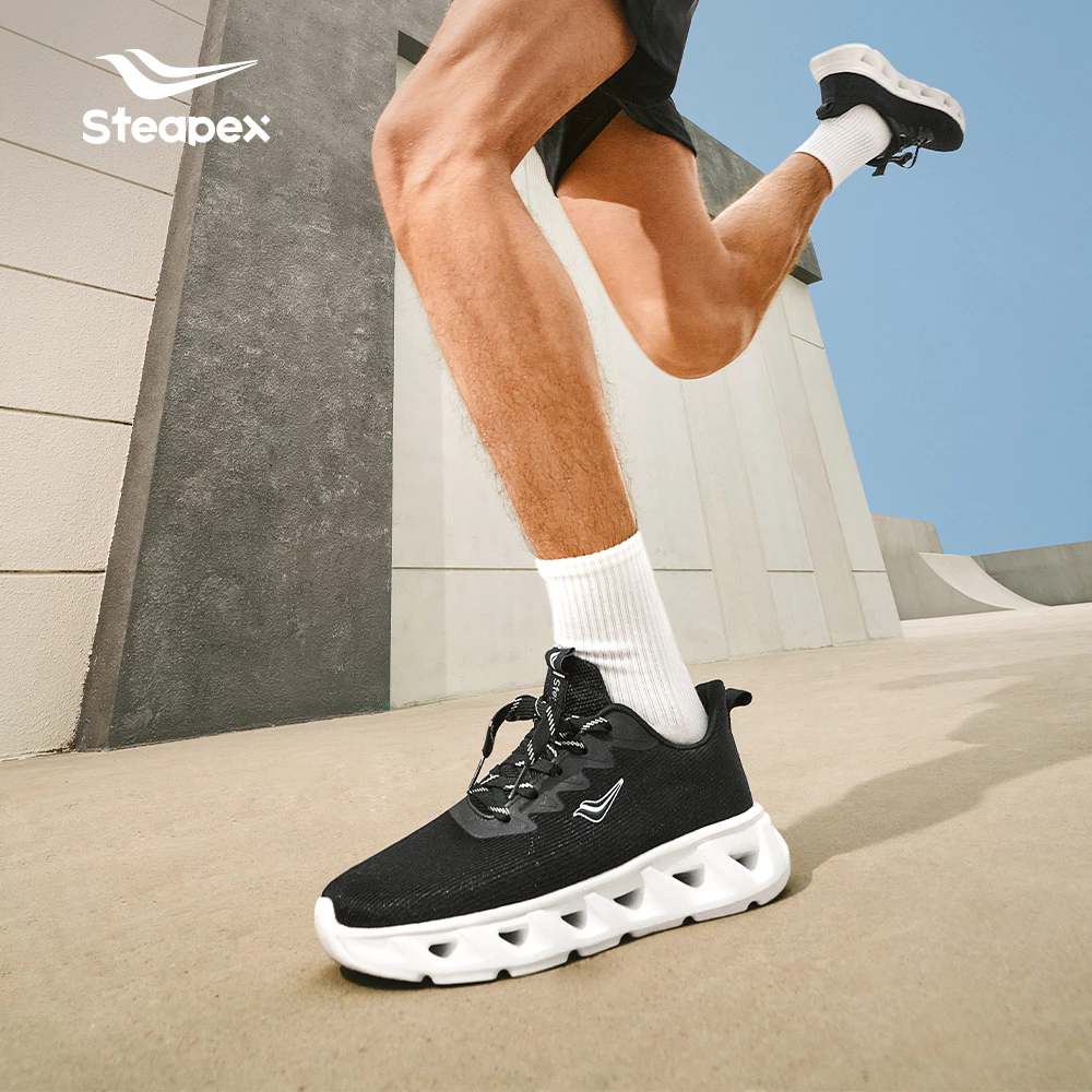 Steapex Oxyflow รองเท้าวิ่งผู้ชาย ระบายอากาศดี แห้งสบาย เหมาะออกกําลังกายและใส่ประจําวัน thumbnail 9