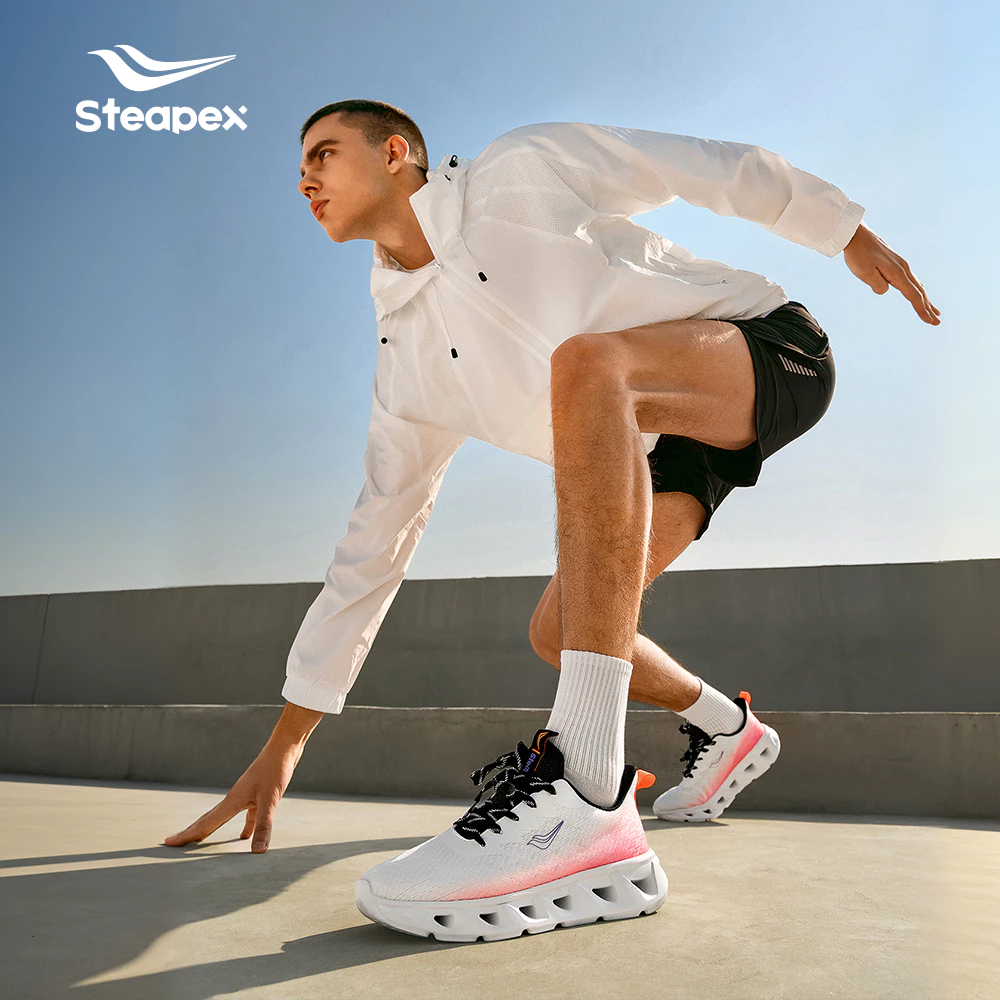 Steapex Oxyflow รองเท้าวิ่งผู้ชาย ระบายอากาศดี แห้งสบาย เหมาะออกกําลังกายและใส่ประจําวัน thumbnail 7