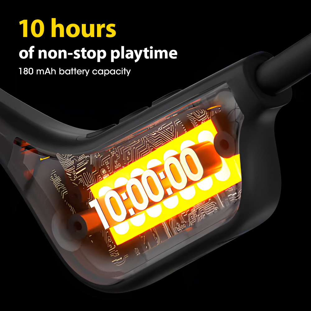 Bridio DG08 IPX5 Bone Conduction หูฟังไร้สายบลูทูธกันน้ํารองรับการโทรด้วยเสียงว่ายน้ํากีฬา