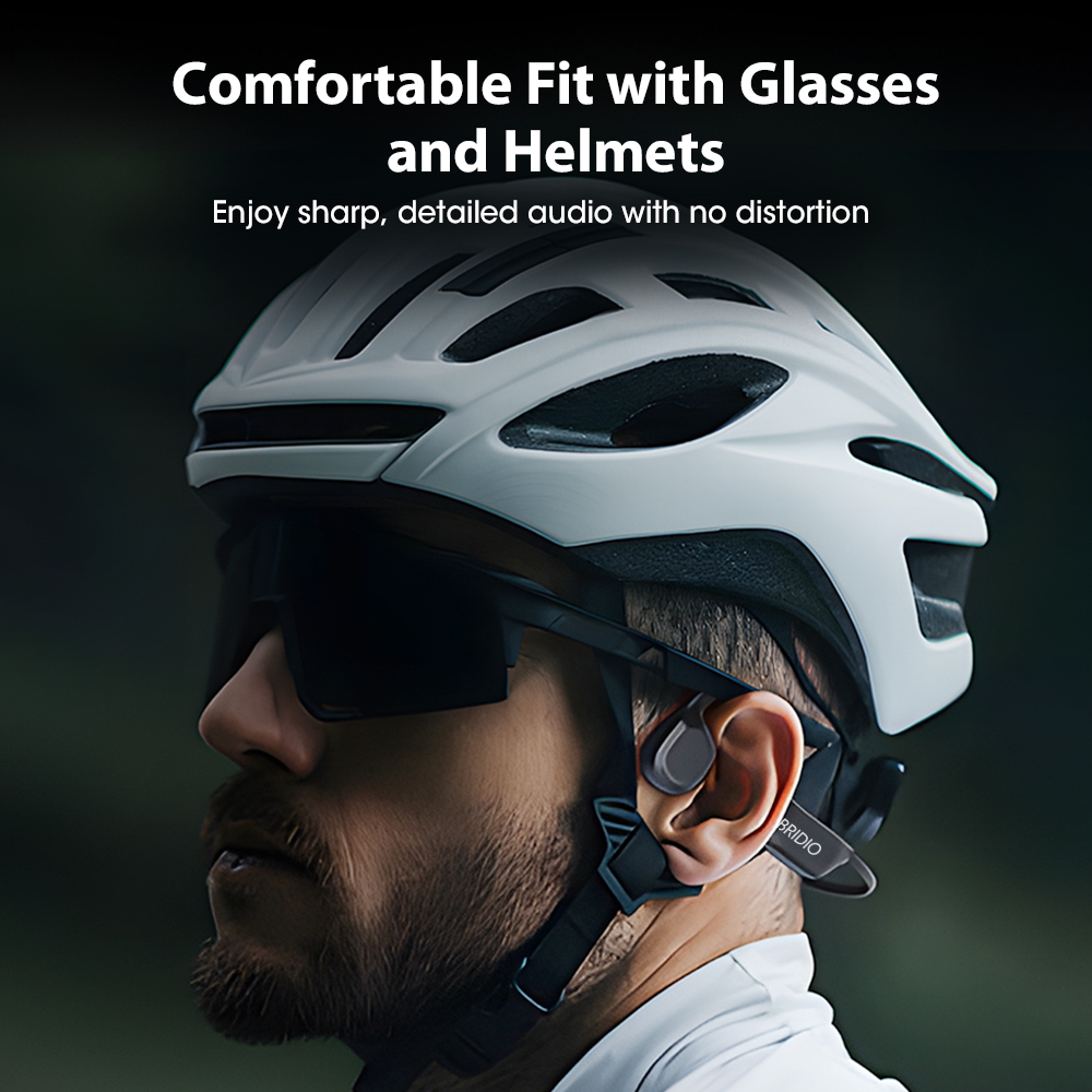 Bridio DG08 IPX5 Bone Conduction หูฟังไร้สายบลูทูธกันน้ํารองรับการโทรด้วยเสียงว่ายน้ํากีฬา