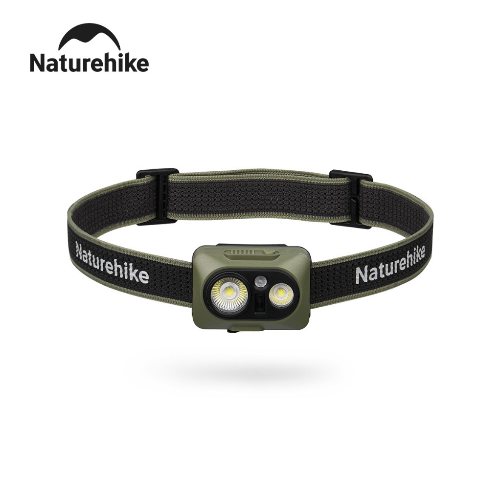 Naturehike 500lumen Outdoor Camping Hiking Dual Light Head Light Head โคมไฟกันน้ํา IP66 กีฬาไฟหน้าแบบชาร์จไฟได้