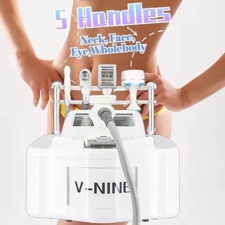 ขายร้อน Beauty Machine 5 in 1 Slimming System V10 Vela 3 + Cavitation + RF + สูญญากาศ RF Roller + BI