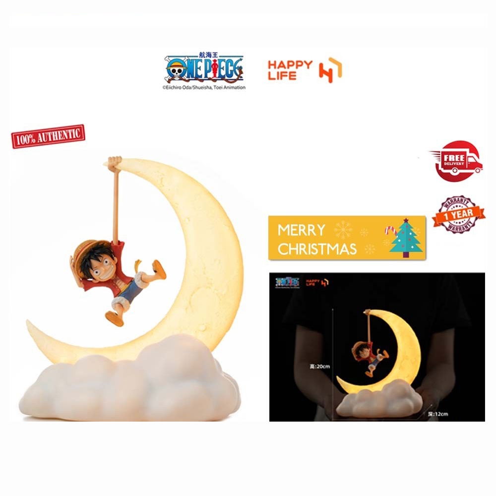 Happy LIFE One Piece Luffy Lala โคมไฟป้องกันดวงตา Magnetron Night Light อะนิเมะอุปกรณ์เสริมของขวัญคริสต์มาส