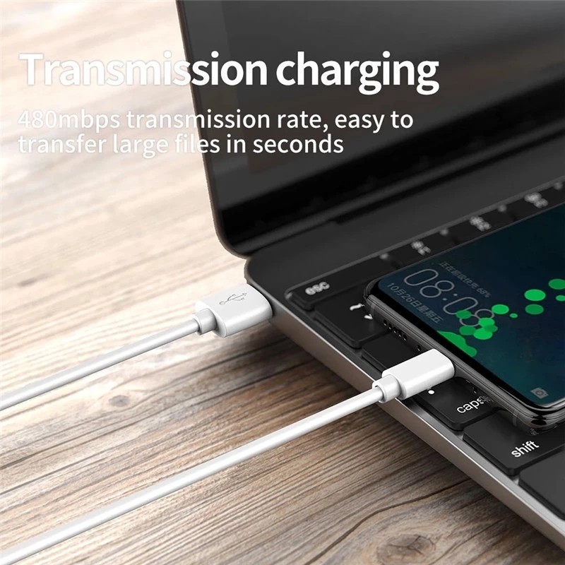 สายชาร์จเร็ว 66W 6A USB Type c แบบชาร์จเร็ว