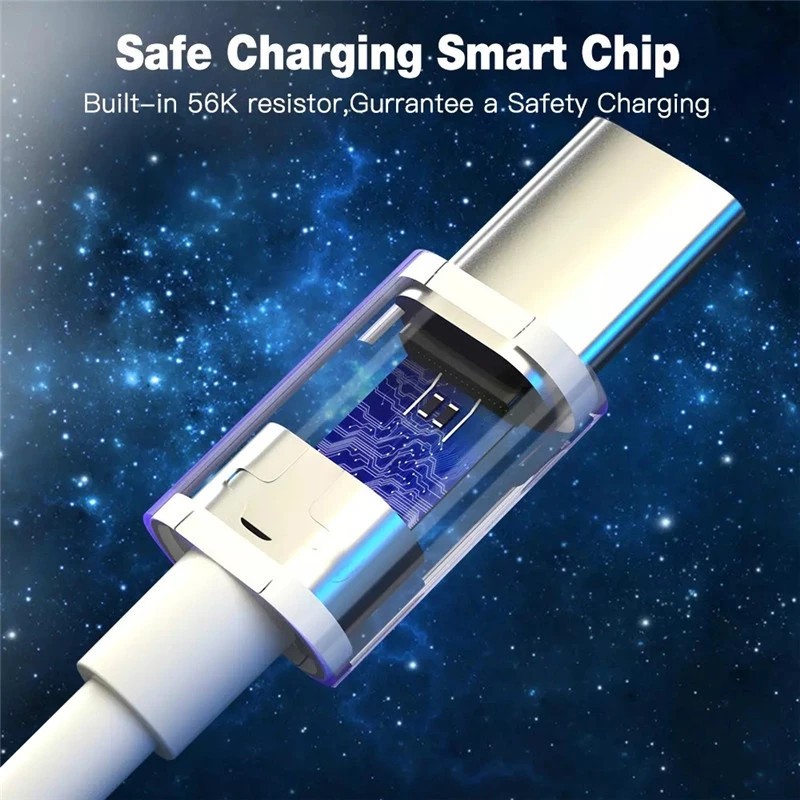 สายชาร์จเร็ว 66W 6A USB Type c แบบชาร์จเร็ว