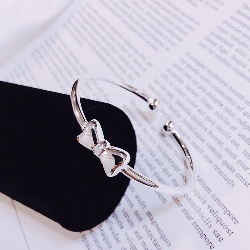 sparkly กำไลข้อมือรูปโบว์ ปรับขนาดได้ สร้อยข้อมือ เครื่องประดับผู้หญิง สไตล์เกาหลี