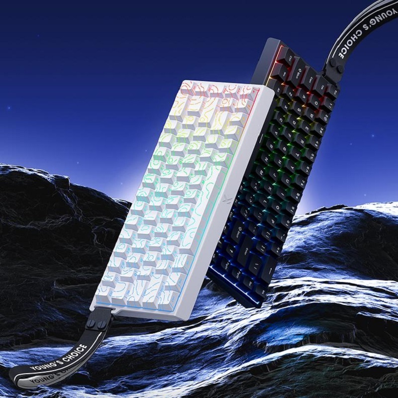 Ace60 Ace60Pro คีย์บอร์ดแม่เหล็ก, คีย์บอร์ดเกมแบบมีสาย, คีย์บอร์ดเกมเมอร์ Type-C E-Sports การออกแบบต