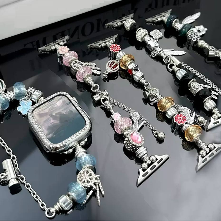 Luxury Jewelry DIY Gem Agate Style Manual Band For Watch Strap Series10 9 8 7 6 5 4 3 2 1 se, se2, U