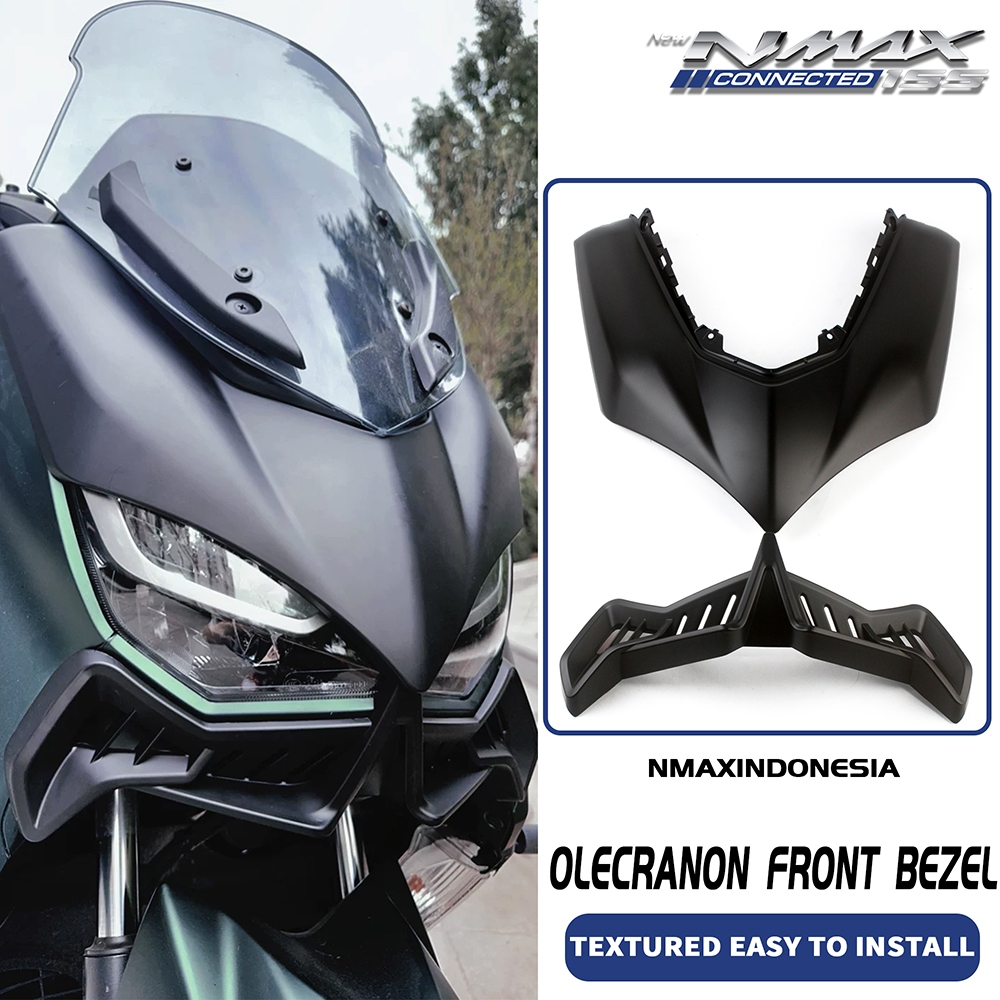 Nmax155 V2 ABS Fairing ด้านหน้า Brezl ไฟหน้าวงเล็บ Guard Cover Protector สําหรับ YAMAHA NMAX155 2020-2025