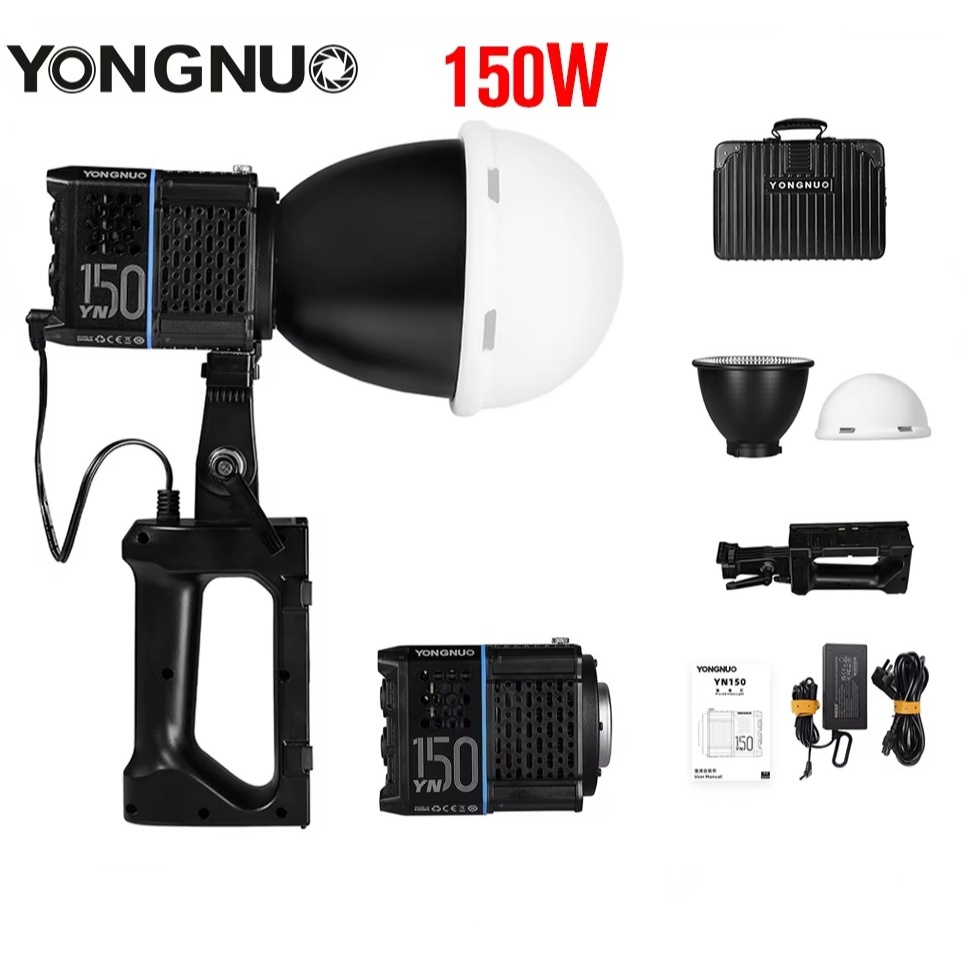 Yongnuo YN150 YN150S 150W การถ่ายภาพ Cob วิดีโอ 5600 K/2500 K-6500 K APP ควบคุมสําหรับการถ่ายภาพวิดี