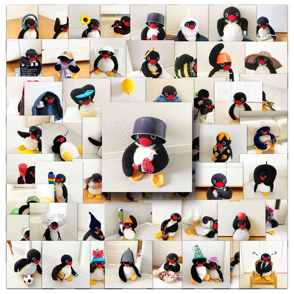 54 ชิ้นตลกเพนกวิน Pingu สติกเกอร์ทุกวันสําหรับเคสโทรศัพท์สเก็ตบอร์ดรถสติกเกอร์ Graffiti กันน้ํา Creative DIY
