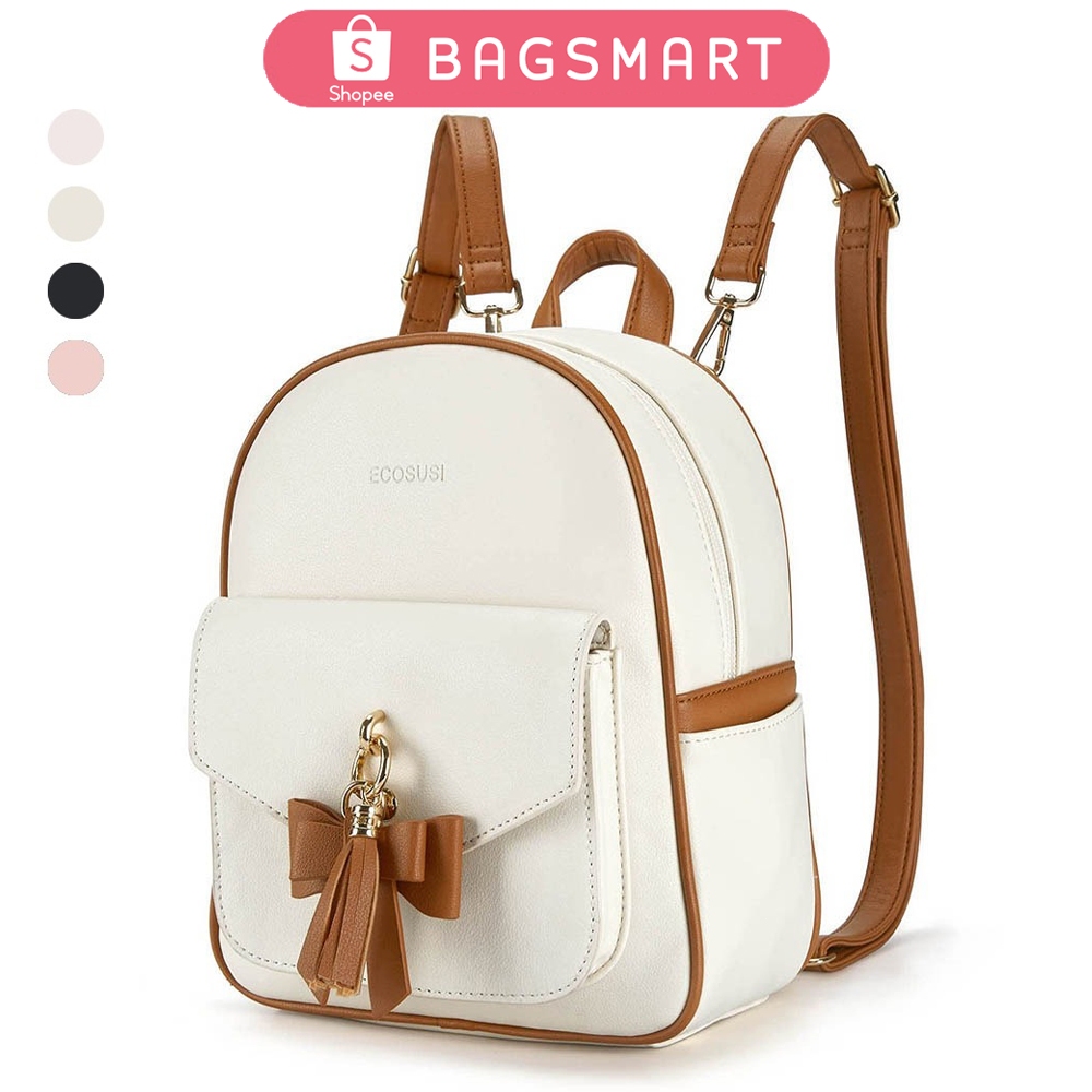 BAGSMART กระเป๋าเป้สะพายหลัง กระเป๋า อเนกประสงค์ จุของได้เยอะ แฟชั่นยอดนิยม กระเป๋าเป้สะพายหลัง หนัง Pu พิมพ์ลาย สำหรับผู้หญิง