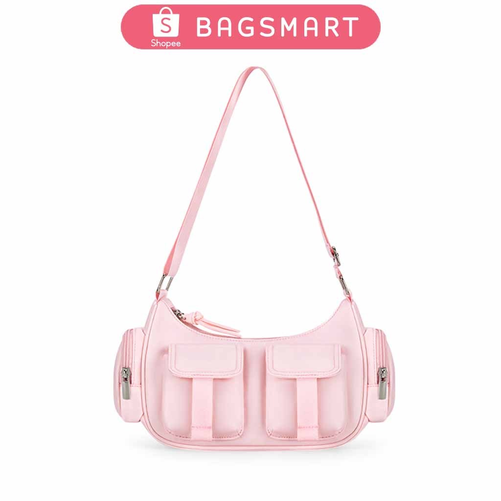 BAGSMART กระเป๋าสะพายแฟชั่นสตรี สายคล้องไหล่ปรับได้ ความจุขนาดใหญ่ crossbody bag