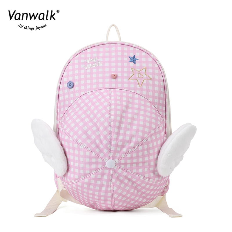 Vanwalk حقيبة ظهر نسائية Lucky Star بقبعة بيسبول V2880 — صورة 7