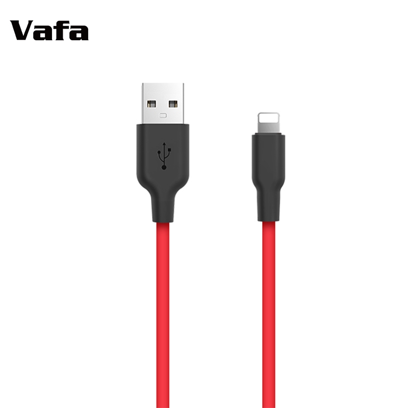 VAFVA สายเคเบิลยางซิลิโคนนิ่ม แบบไม่ถัก พอร์ตไมโคร สําหรับโทรศัพท์มือถือ Type-C กระแสไฟ 2A
