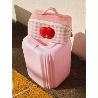 Tagi. Apple Cosmetic Bag กระเป๋าเครื่องสำอาง ผ้าเดนิม แบบพกพา กันน้ำ น่ารักสำหรับการเดินทาง คริสมาส