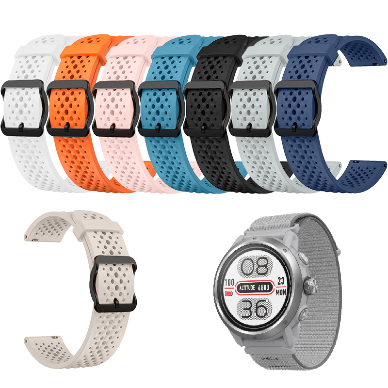 สําหรับ COROS Apex 2 / 2 Pro Breathable สายนาฬิกาซิลิโคน Soft Replacement Strap
