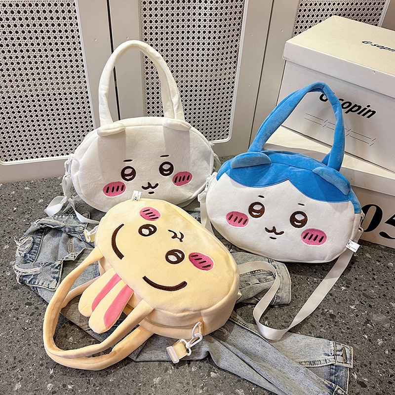 Chiikawa กระเป๋า Usagi Anime สำหรับสาว ๆ ออกแบบน่ารักจากญี่ปุ่น สามารถถือหรือสะพายข้างได้
